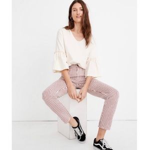 *AVAIL TIL 9/10* Madewell High-Rise Slim Boy Jean in Luca Stripe, 27, NWT